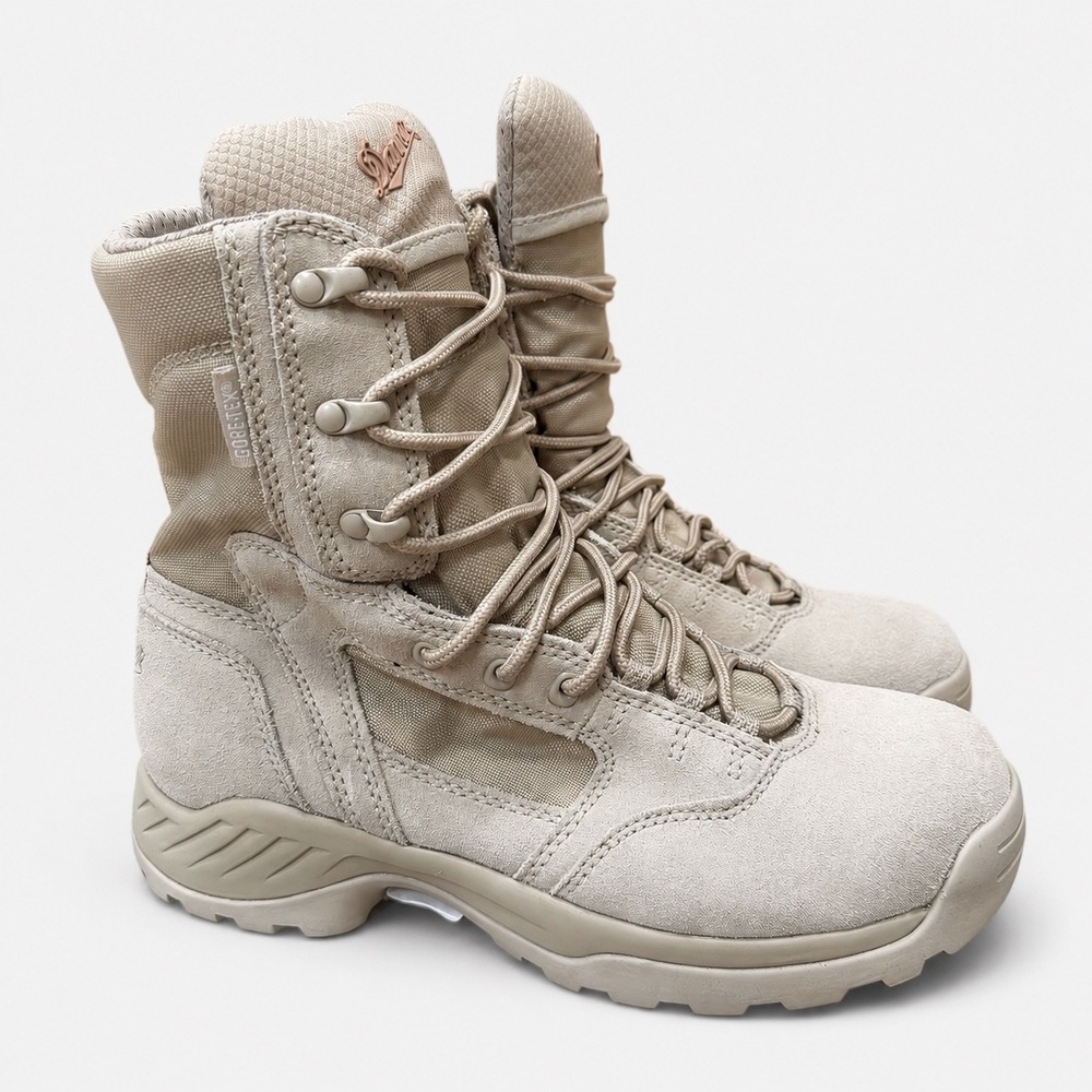 Danner Army Kinetic 8 GTX Tan Tactical Combat Boots Womens 9 GORE-TEX Waterproof